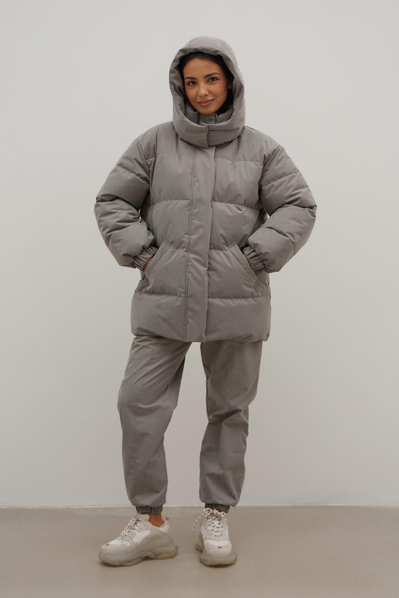 Пуховик COLD SEASON, пепельный