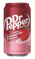 Газированный напиток Dr.Pepper со вкусом клубничного крема