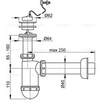 Сифон для раковины Alcaplast A42R