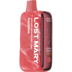 Одноразовая электронная сигарета Lost Mary OS - Вишня Малина Лайм (25000 затяжек)