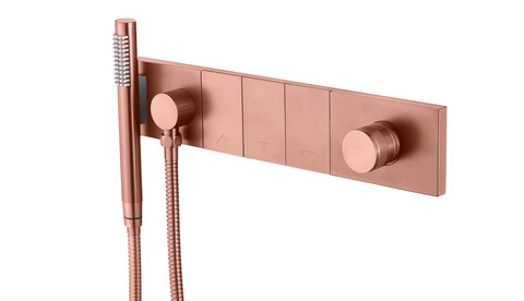 Boheme Zodiac 132-SYS-CB Смеситель для душа с душевым набором, цвет: брашированная медь