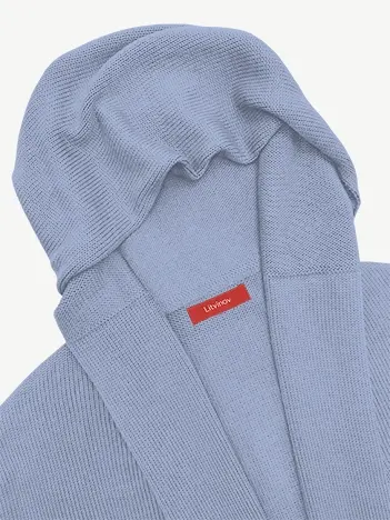 Кардиган с капюшоном из мягкой шерсти