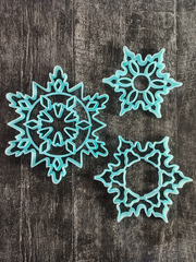 Набор больших снежинок №1