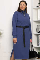 Платье с поясом Харизма (синее) П14351-5М LT Collection