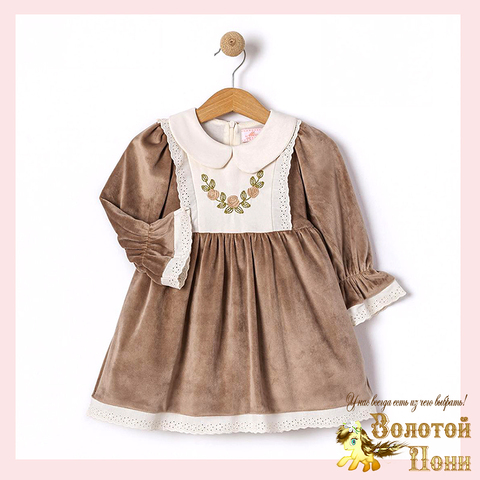 Платье велюр детское (74-92) 251108-A1342