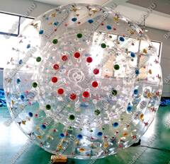 Гидро/аква зорб ТПУ с цветными держателями, диаметр 3 м