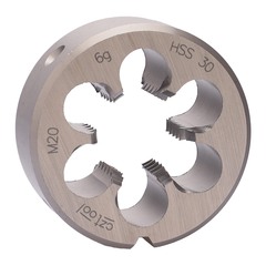 Плашка М20х2,5 DINEN22568 HSS 6g 45х18мм (Стружколом) Bucovice(CzTool) 270200