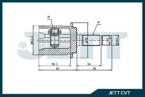 ШРУС внешний JETT V41-3046
