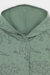 халат  для мальчика  К 5763-1/весенний зеленый,динозавры