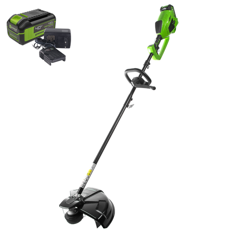 Триммер Greenworks GD40BCK4 40V (35 см) аккумуляторный, с АКБ 4 А/ч и ЗУ