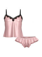 TEASE САТИНОВЫЙ КОМПЛЕКТ МАЙКА С ШОРТАМИ