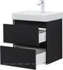 Aquanet 367324 Тумба с раковиной Вега 2.0 50 (Ирис T) 2 ящ. цв. черный (367324)