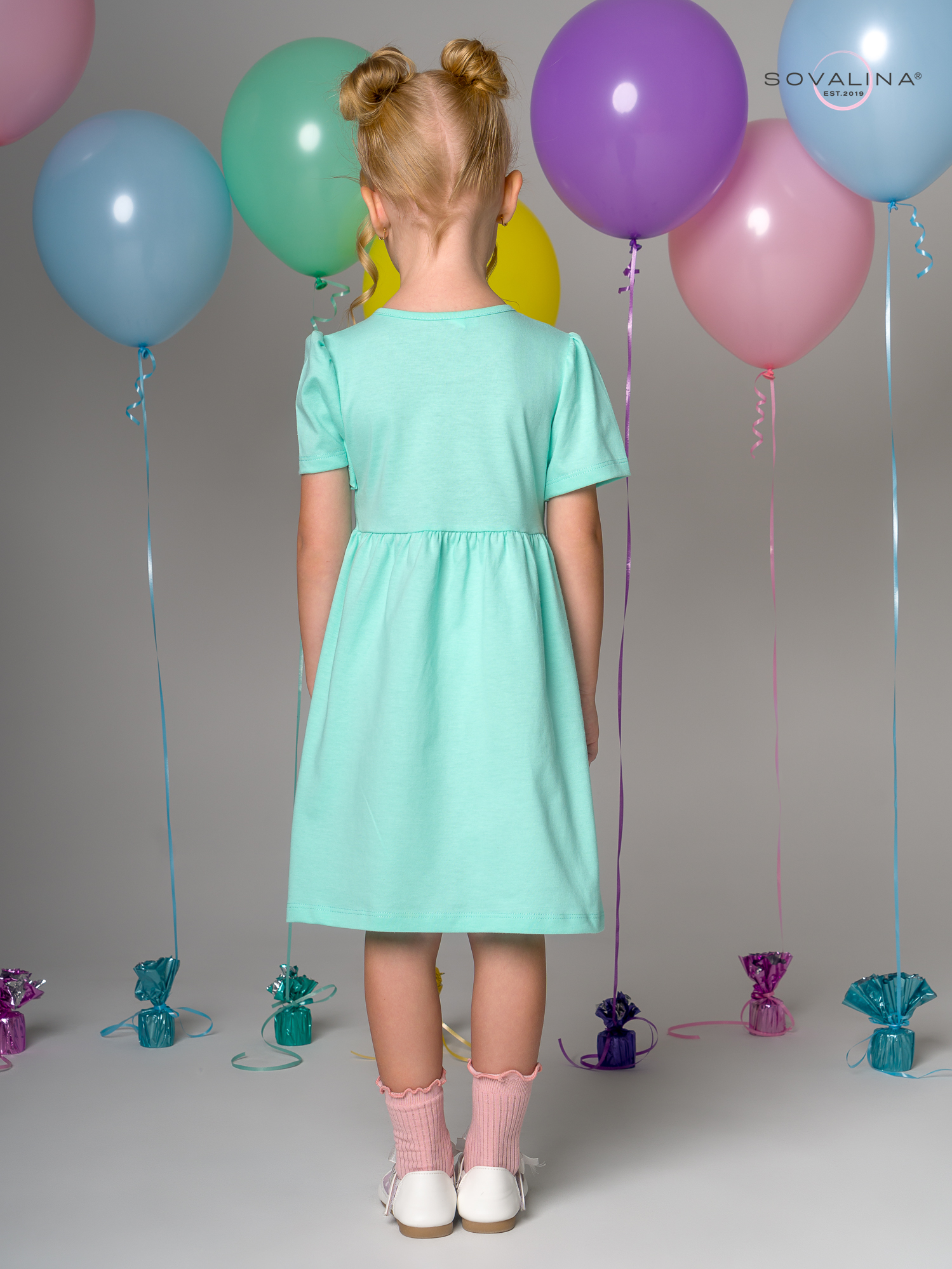Платье Аленка к/р SG мятный Princess Л