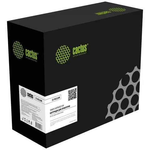 Картридж лазерный Cactus CS-W2220X 222X черный (3200стр.) для HP LJ Pro 3203dw, 3303fdn, 3303sdw с чипом