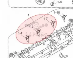 Brother lm4994001 - SEPARATE CLAW ASSY 15/3 (WASLM4866001)