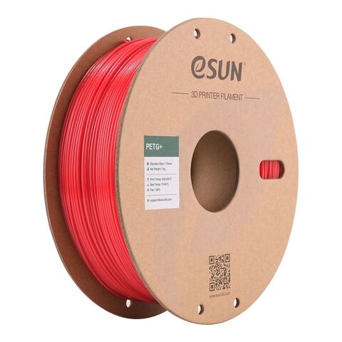 Пластик для 3D-печати eSUN PETG+, 1.75 мм, 1 кг, алый (Red), PETG+175R1P1