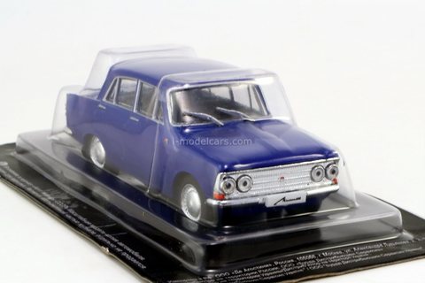 Moskvich-408 Elite (4 headlights) 1964 blue 1:43 DeAgostini Auto Legends USSR #277