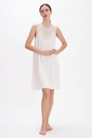 Ночная сорочка Flora Lastraioli Barbara 5452 off white белая