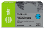 Картридж струйный Cactus CS-CB317N(CS-CB317) №178 фото черный (5мл) для HP PS B8553, C5383, C6383, D5463