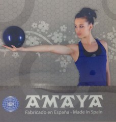 Мяч AMAYA 18,5 см радужный для художественной гимнастики