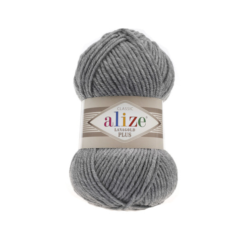 Пряжа Alize Lanagold Plus 21 серый