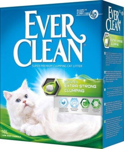 Ever Clean Extra Strong Clumping Scented комкующийся наполнитель с ароматизатором для кошек 10 л