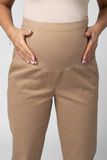 Брюки для беременных 15415 темно-бежевый