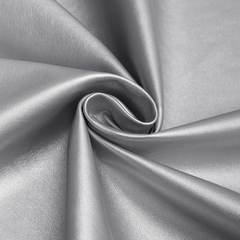 Кожа стрейч металлик, 240 гр/м2, 140 см, серебро