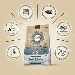 CRAFTIA HARMONA сухой корм для взрослых собак средних и крупных пород из лосося и сельди 640г