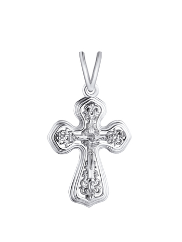 Крестик православный из серебра