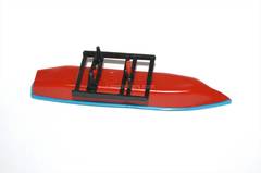 Boat with roof rack for car red-blue Kompanion 1:43