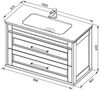 Aquanet 212669 Тумба с раковиной Aquanet Бостон М 100 белый (212669)