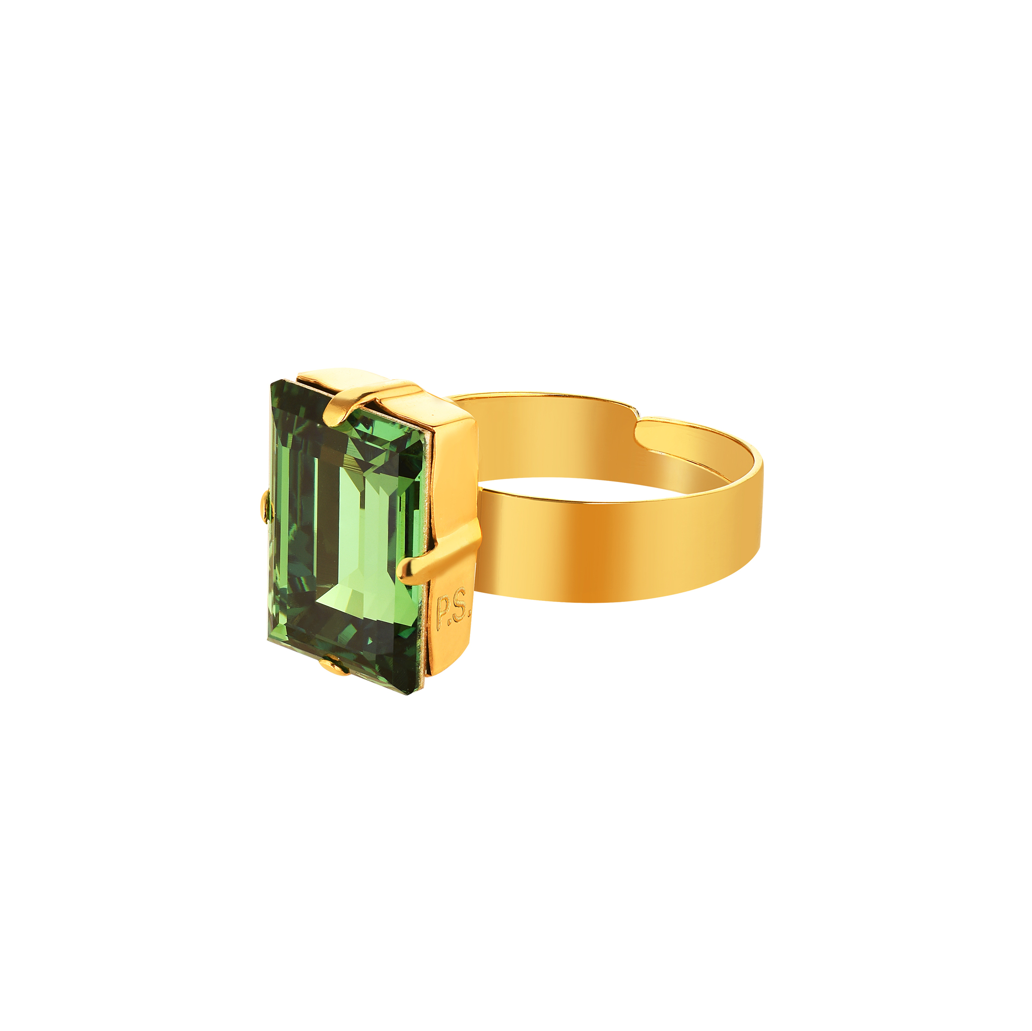 Кольцо Baguette Erinite Gold Ring