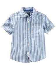 OSH KOSH Рубашка с коротким рукавом в полоску МВ122