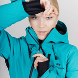 Премиальный теплый зимний костюм Nordski Lavin Malachite/Black Женский