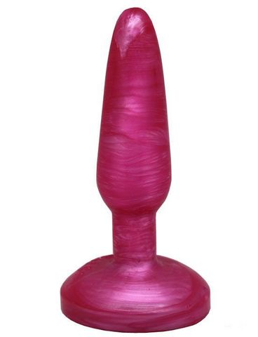 Розовая гелевая анальная пробка - 16 см. - Eroticon 30144