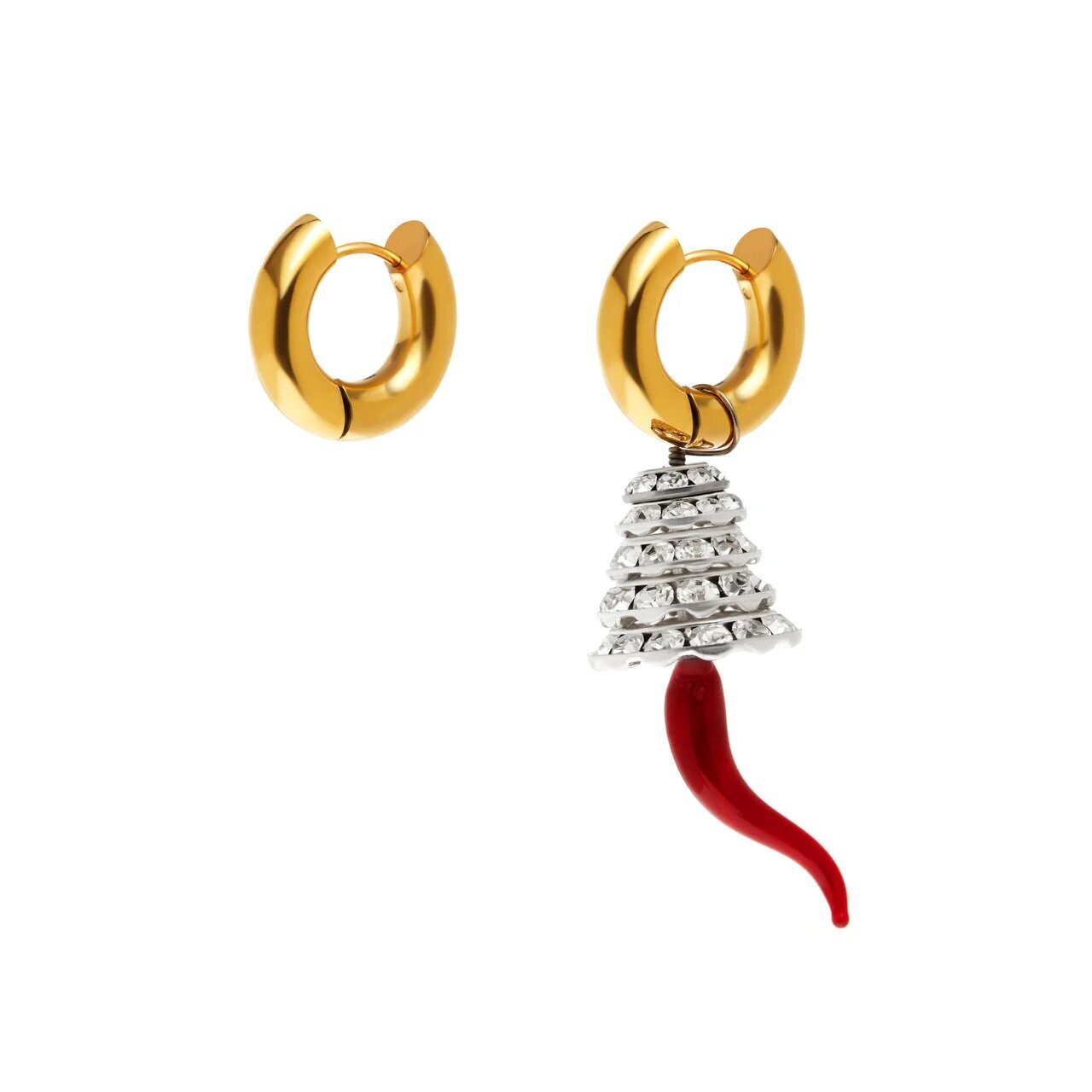Gold Earrings & Tree With Pepper