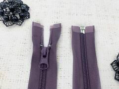 Молния спираль Т5, L 60 см, сливовый