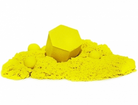 Кинетический пластилин Zephyr (Зефир) в дой-паке, желтый 300 гр