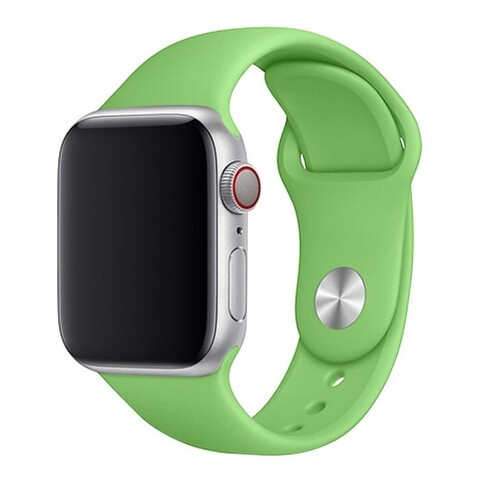 Силиконовый ремешок Sport Band 38 мм / 40 мм / 41 мм для Apple Watch (Зеленый)