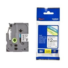 Ламинированная лента для наклеек Brother TZe-231 - ширина 12 мм, черный шрифт на белом фоне