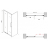 Abber Schwarzer Diamant AG30130BMH Душевая дверь, цвет: чёрный