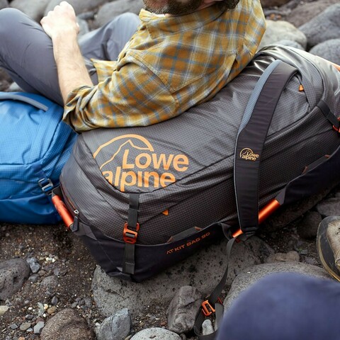 Картинка баул Lowe Alpine At kit Bag Anthracite/Tangerine - 3