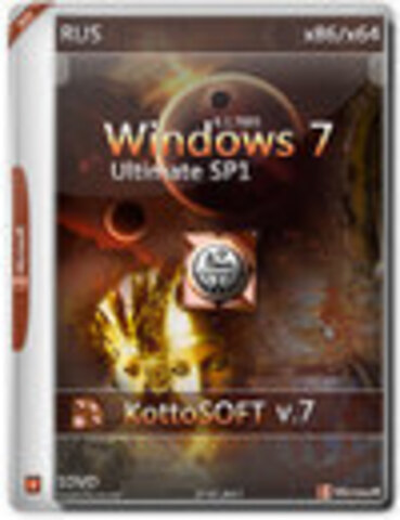 Windows 7 Ultimate SP1 x86/x64 KottoSOFT v.7 [2017, RUS]