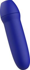 Синяя рельефная вибропуля Bmine Basic Reflex - 7,6 см. - 