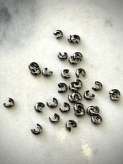 Бусина для маскировки кримпа, Gunmetal - 4 мм.