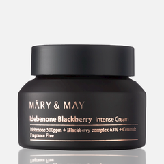 Крем для лица с идебеноном и ежевичным комплексом Mary&May Idebenone Blackberry Intense Cream