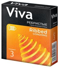 Презервативы Вива ребристые №3