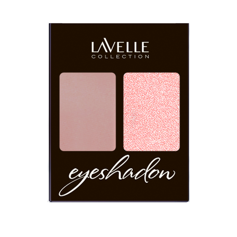 LavelleCollection Тени для век ES32 двухцветные тон 04 бледно-розовый/розовый шиммер