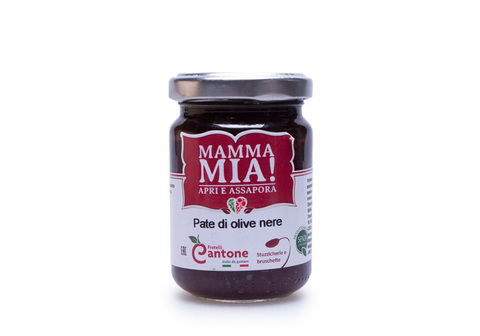 Соус пате из черных оливок Mamma Mia, 130г